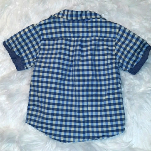 NWOT The Original BEN SHERMAN toddler boy Button Down Plaid Shirt~18mo. - Picture 8 of 13
